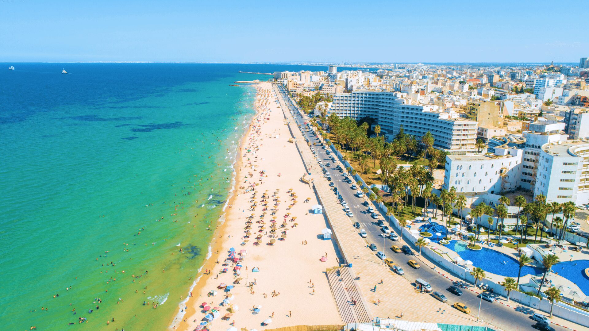 Beach in Sousse, Tunisia