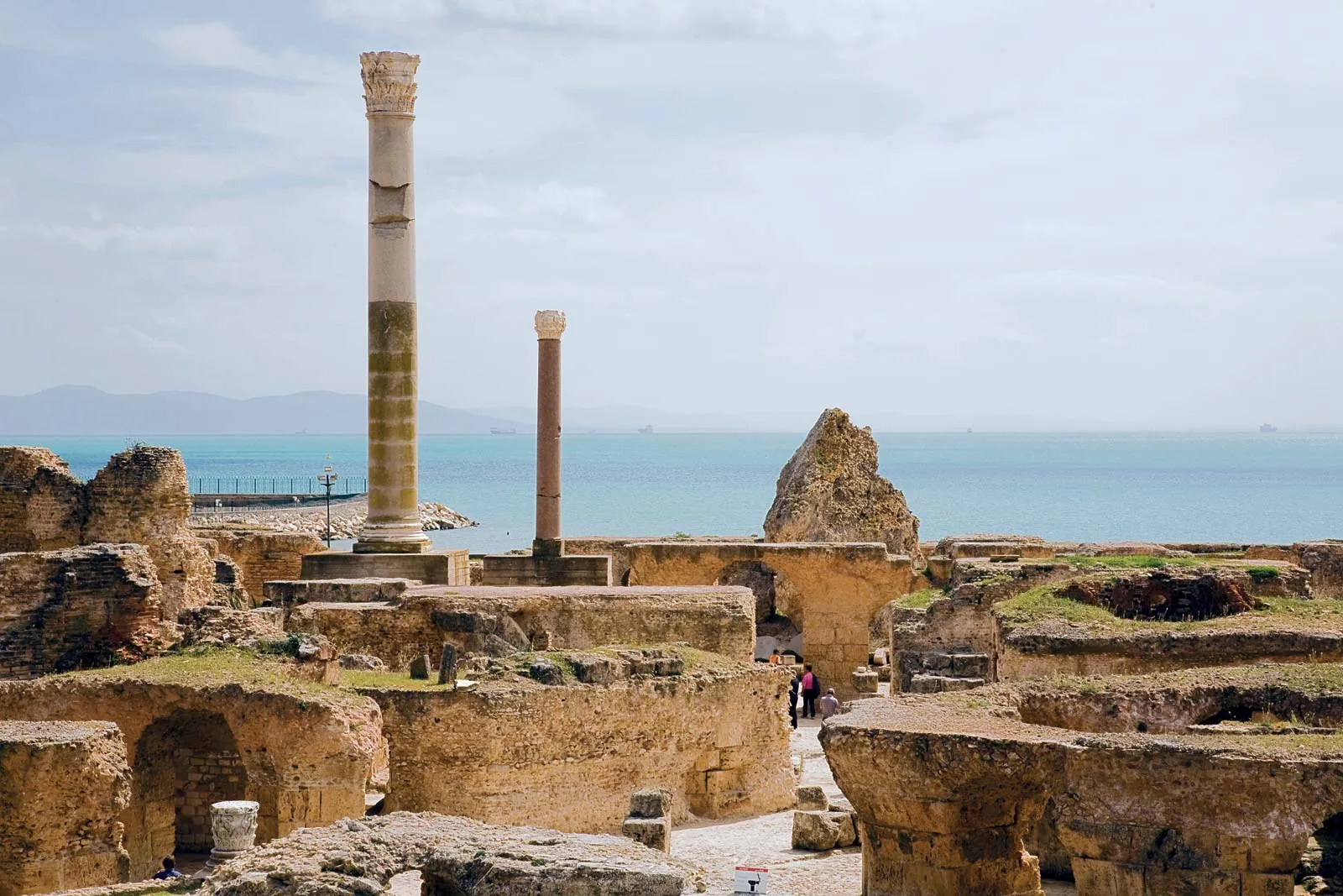 Ruins of Carthaginian baths in Tunisia