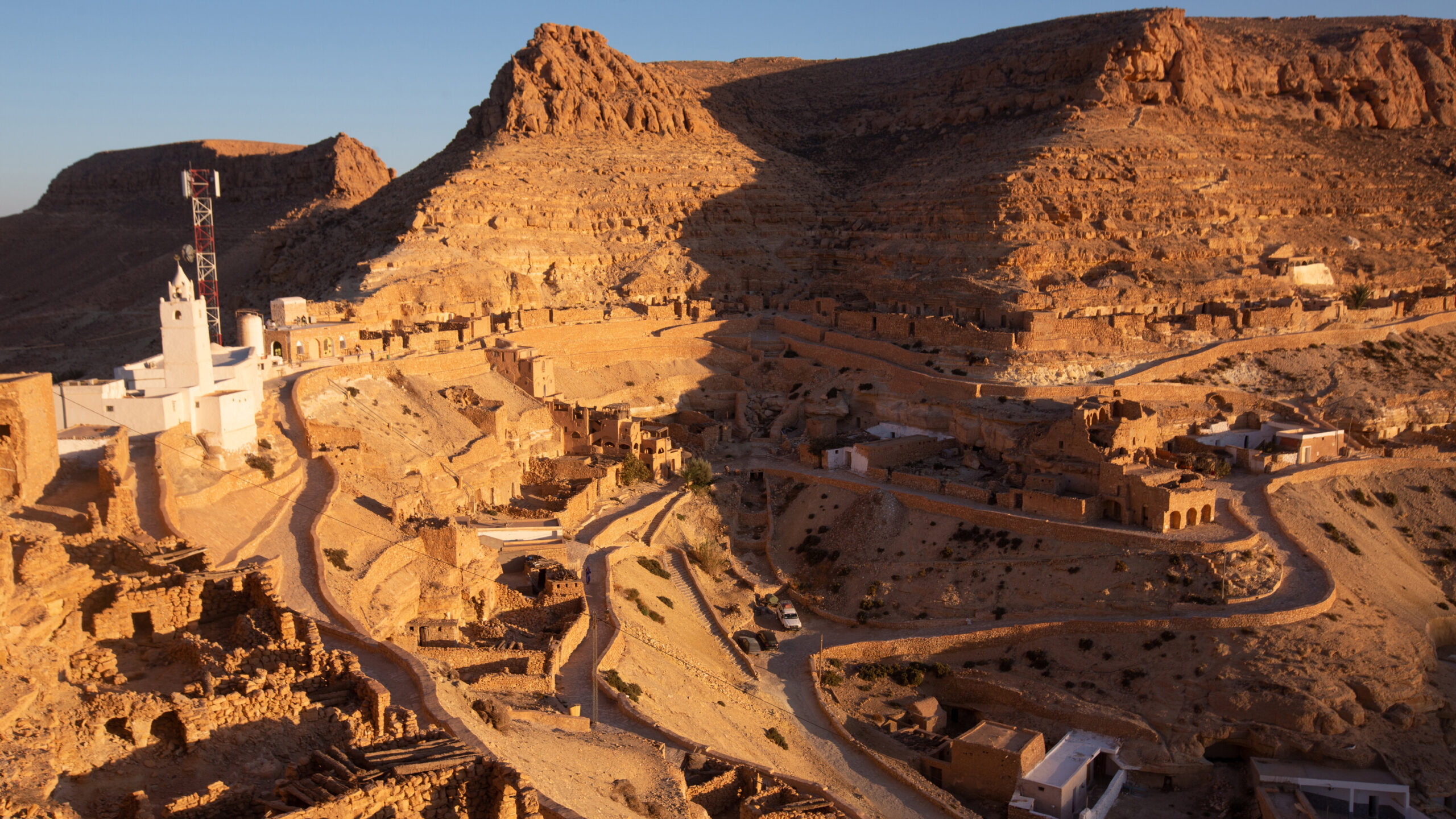 The cave village of Chenini in Tunisia’s southern desert